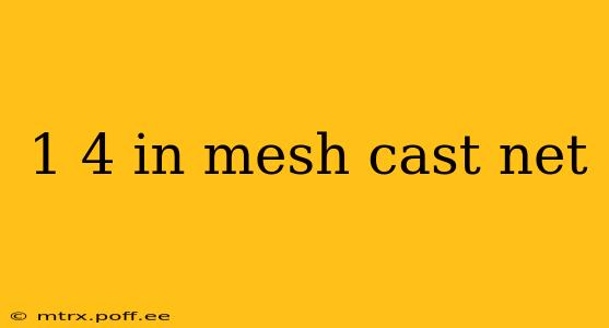 1 4 in mesh cast net