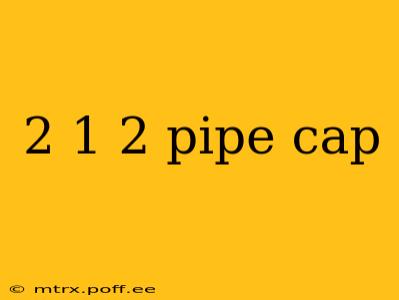 2 1 2 pipe cap