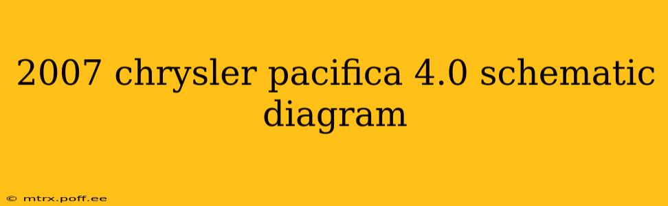 2007 chrysler pacifica 4.0 schematic diagram