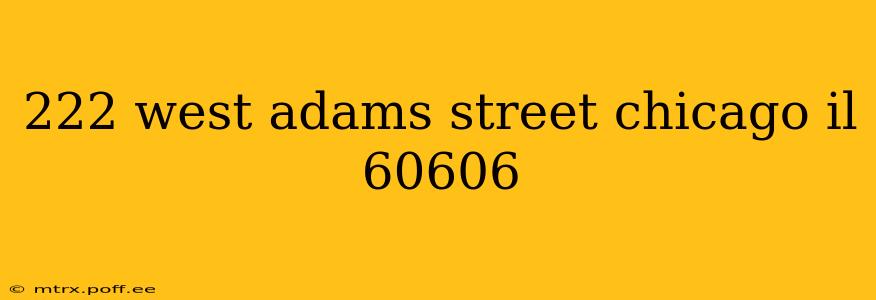 222 west adams street chicago il 60606