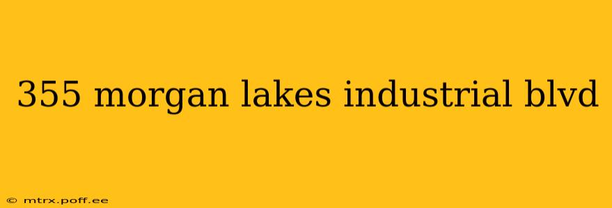 355 morgan lakes industrial blvd