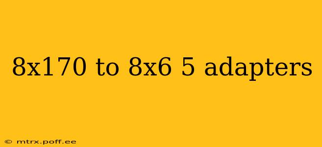 8x170 to 8x6 5 adapters
