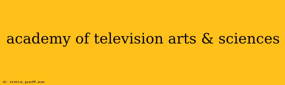 academy of television arts & sciences