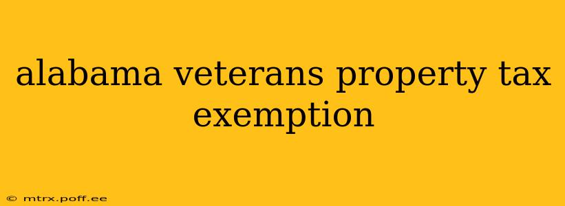 alabama veterans property tax exemption