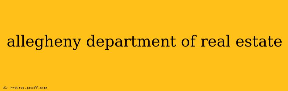 allegheny department of real estate