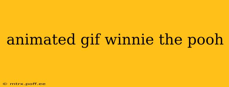 animated gif winnie the pooh