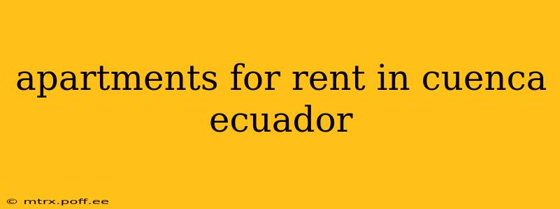 apartments for rent in cuenca ecuador