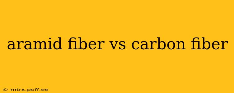 aramid fiber vs carbon fiber