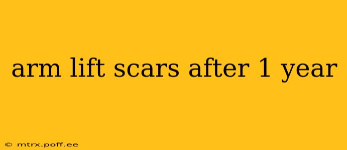 arm lift scars after 1 year