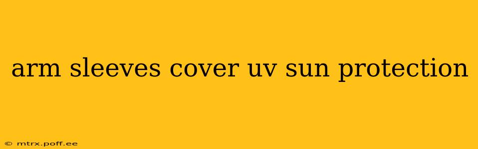 arm sleeves cover uv sun protection