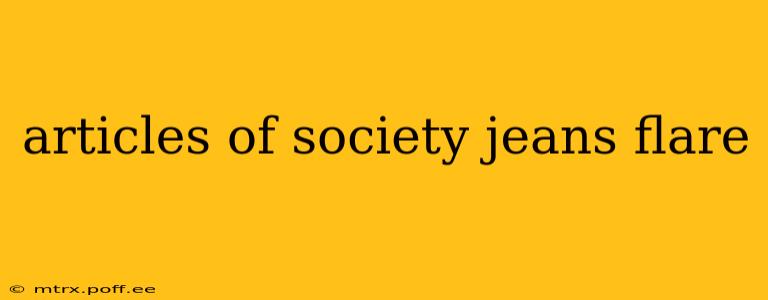 articles of society jeans flare