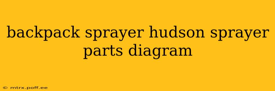 backpack sprayer hudson sprayer parts diagram