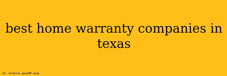 best home warranty companies in texas