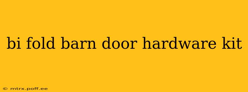 bi fold barn door hardware kit