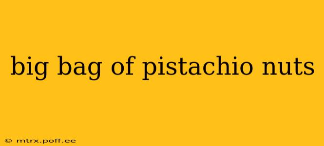 big bag of pistachio nuts