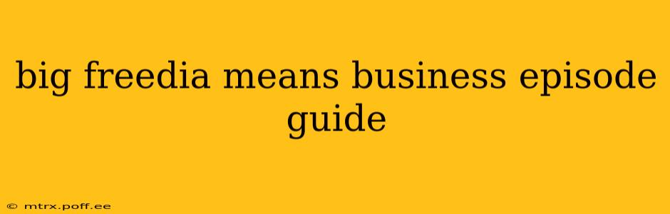 big freedia means business episode guide
