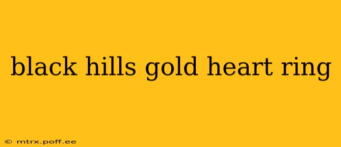 black hills gold heart ring