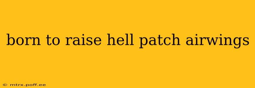 born to raise hell patch airwings