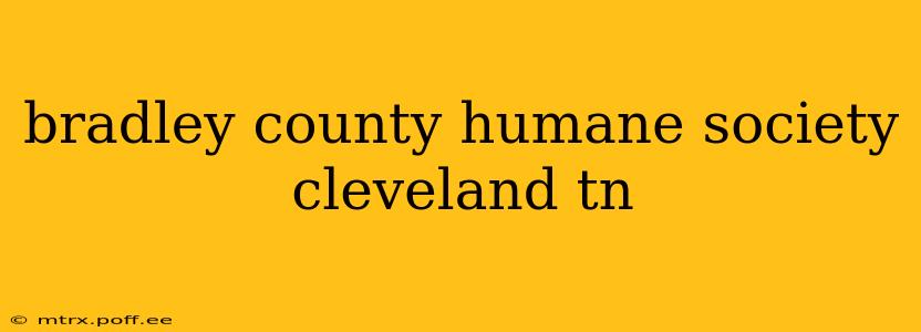 bradley county humane society cleveland tn