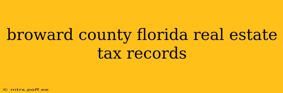 broward county florida real estate tax records