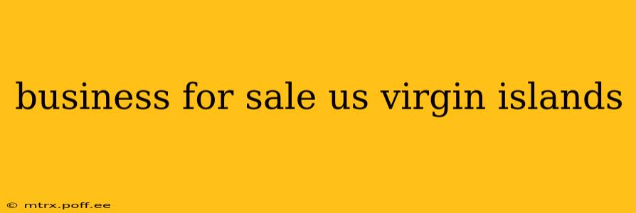 business for sale us virgin islands