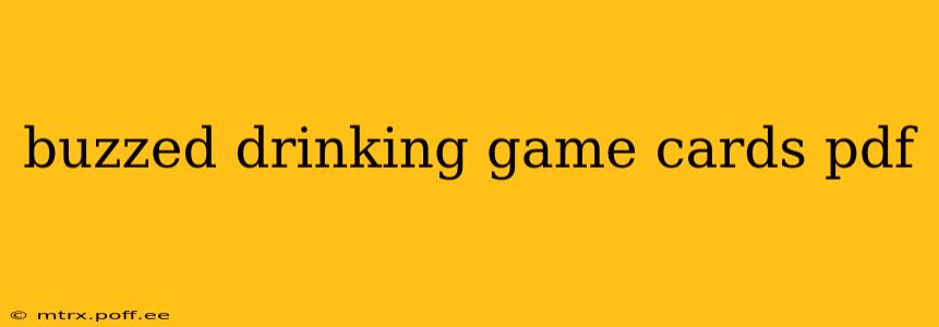 buzzed drinking game cards pdf