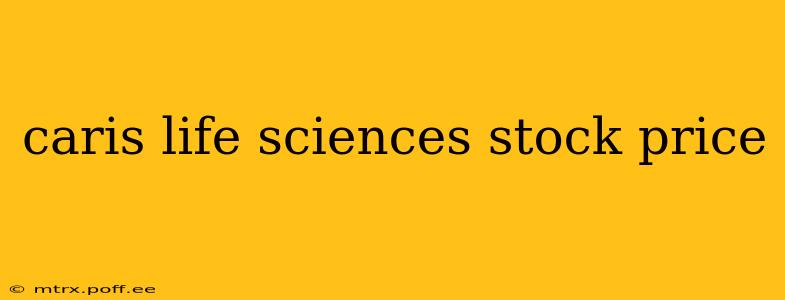 caris life sciences stock price