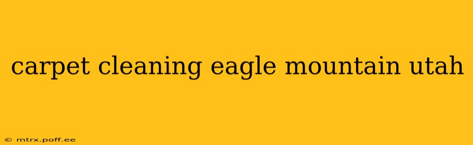 carpet cleaning eagle mountain utah