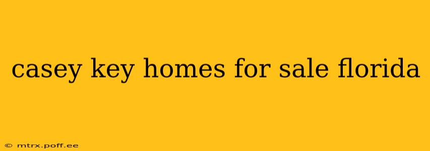 casey key homes for sale florida