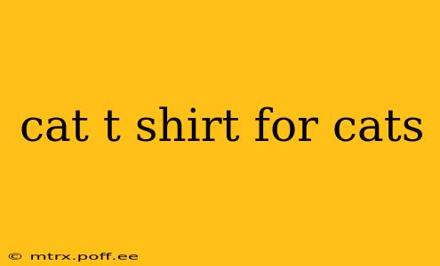cat t shirt for cats