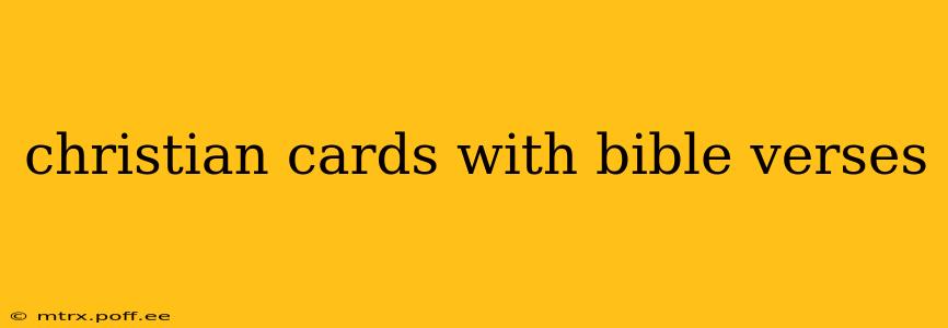 christian cards with bible verses