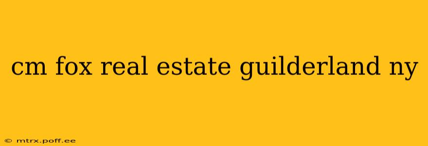 cm fox real estate guilderland ny