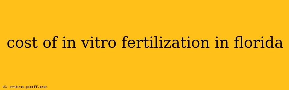 cost of in vitro fertilization in florida