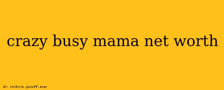 crazy busy mama net worth