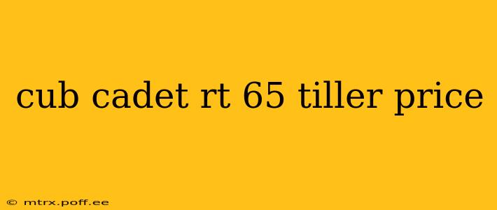 cub cadet rt 65 tiller price