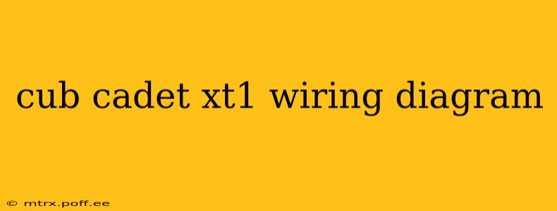 cub cadet xt1 wiring diagram