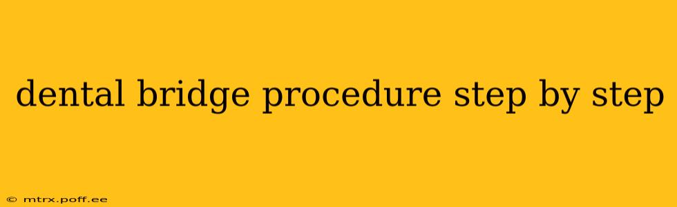 dental bridge procedure step by step