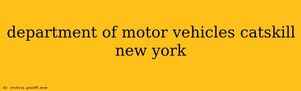 department of motor vehicles catskill new york