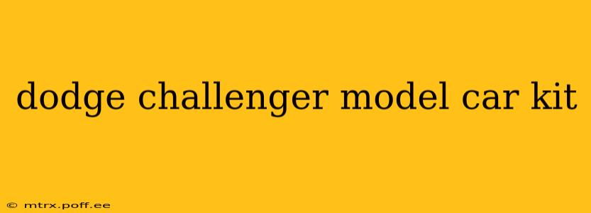 dodge challenger model car kit