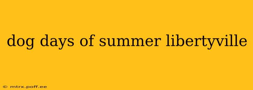 dog days of summer libertyville
