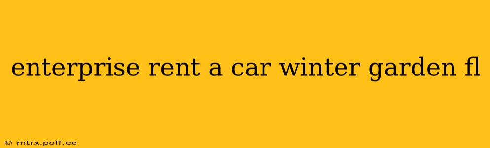 enterprise rent a car winter garden fl