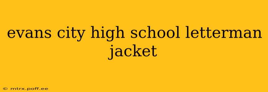 evans city high school letterman jacket