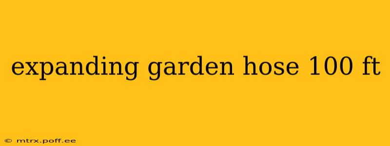 expanding garden hose 100 ft