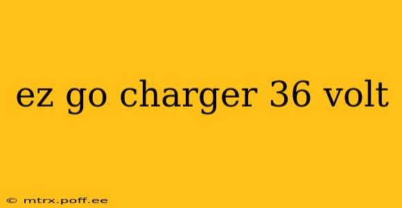 ez go charger 36 volt
