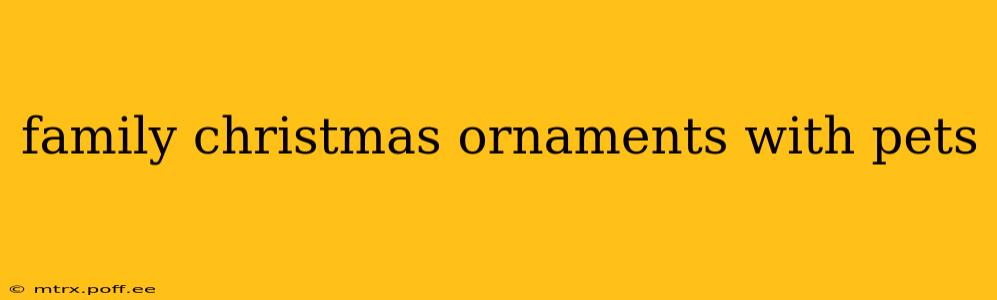 family christmas ornaments with pets