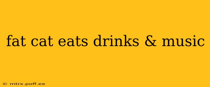fat cat eats drinks & music