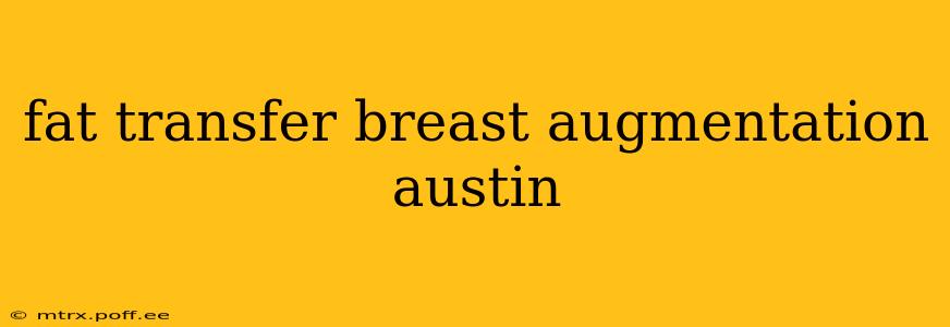 fat transfer breast augmentation austin