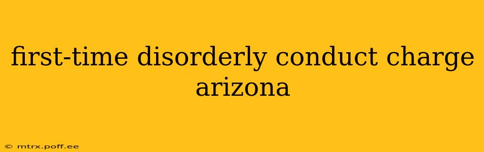first-time disorderly conduct charge arizona