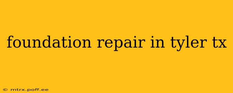foundation repair in tyler tx