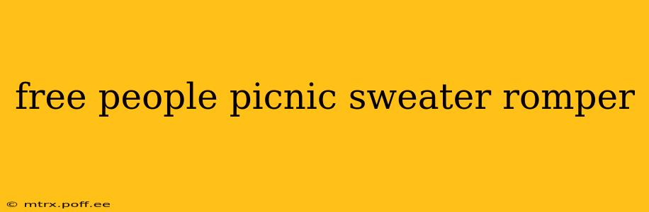 free people picnic sweater romper